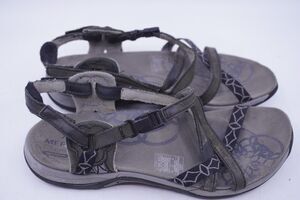 Merrell Sandals Women's Size 6 QForm Air Cushion Black Side-Clip Strappy